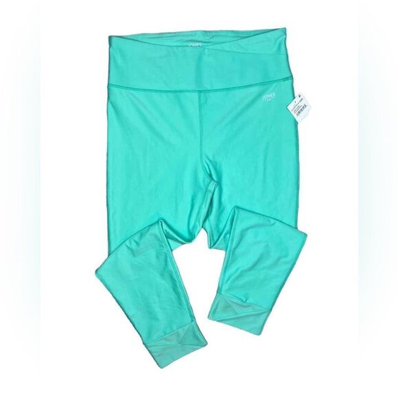 NWT Jones New York aquamarine stream 7/8 leggings size Large - Picture 2 of 6